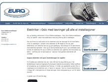 Tablet Screenshot of euroelektro.no